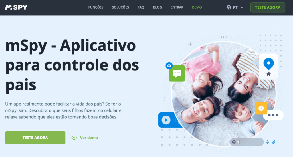 mspy - aplicativo para controle dos pais