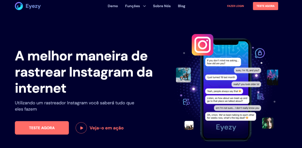 rastrear Instagram com eyezy