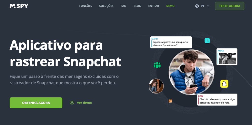 aplicativo para rastrear snapchat